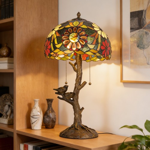 Tiffany stained glass - glass, bird